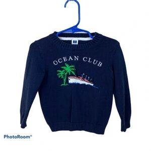 Janie and Jack Dark Blue Knit Sweater